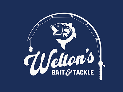Welton's Bait & Tackle Alt bait branding design fish fisherman fishing graphic design identity illustration logo mark tackle