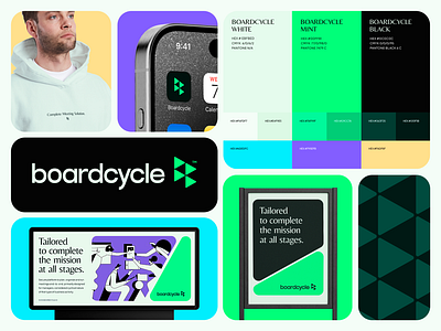 Visual Identity for Boardcycle branding crm design graphic design logo modern visual identity