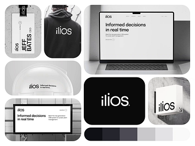 Visual Identity for iliOS alternative power branding bw design graphic design logo modern solar fields solar power visual identity