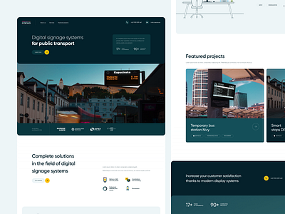 Cacko.eu - landing page branding digital signage landing page public transport ui ux web webdesign website