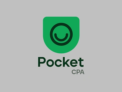 Coin Smile Green Logo Minimal Pocket CPA Financial Fintech App accountant coin face financial fintech green logo head minimal pocket simple smile smile face smiling taxes