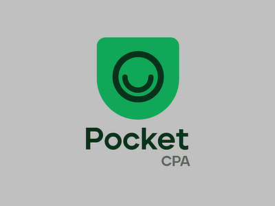 Coin Smile Green Logo Minimal Pocket CPA Financial Fintech App accountant coin face financial fintech green logo head minimal pocket simple smile smile face smiling taxes
