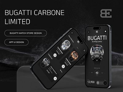 Bugatti Watch shop | App UI Design bugatti bugatti app bugatti chiron bugatti shop bugatti store bugatti ui design bugatti watch design khalil khalil ben yaala ui ui design ux ux design