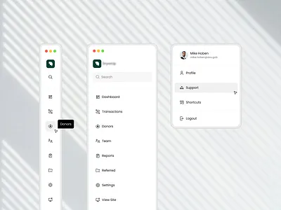 Donors Web App - Components app card components design design system figma nav bar popular product design ui ui design ux web web app