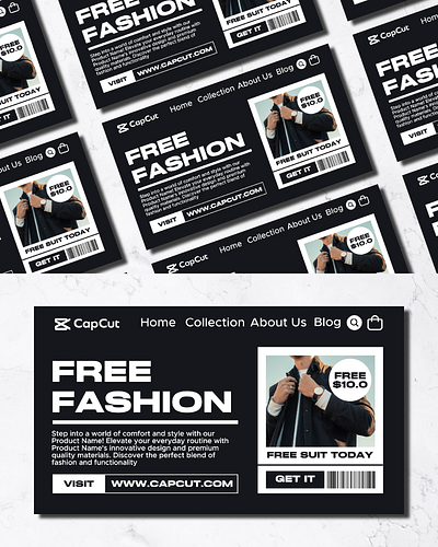 Man Fashion Promotion Template banner instagram page post template