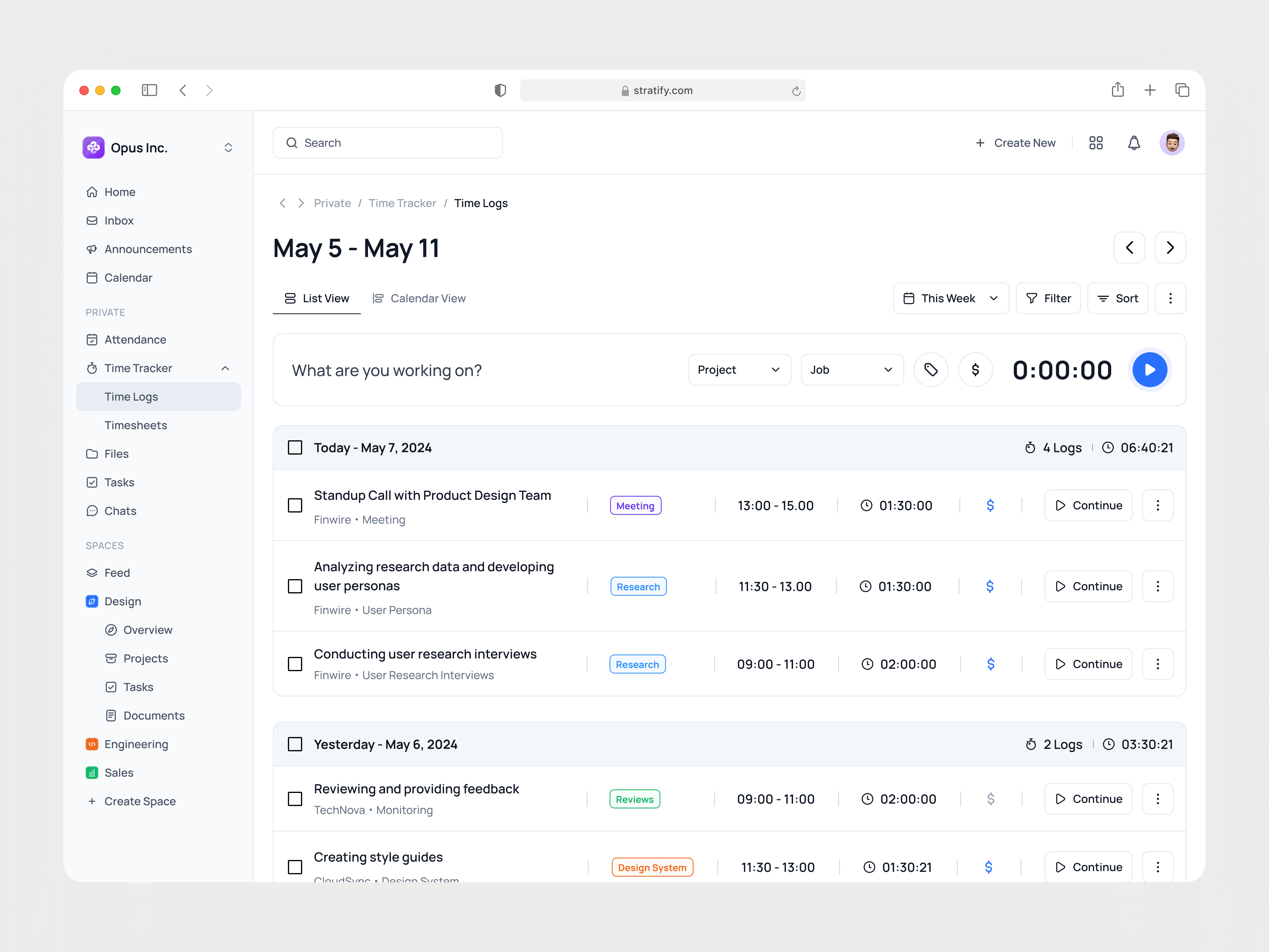 Example of Saa S Dashboard & Workflow Design