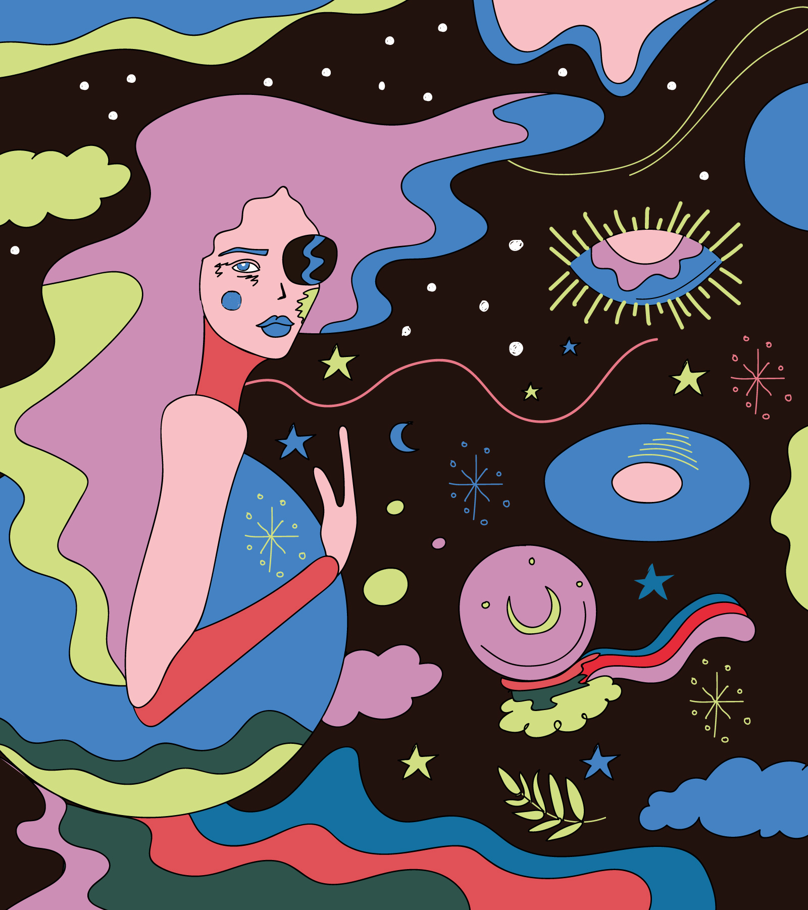 Mystical Illustration art design flat graphic design illustration ui urban vector