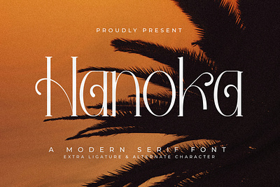 Hanoka - A Modern Serif Font style