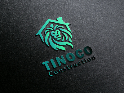 TINOCO LOGO 3d 3d shape logo brand icon brand image brand logo branding business logo design graphic design house and lion logo house logo illustration illustrator lion logo logo minimalist logo mr mahib mrmahib vector watermaark logo