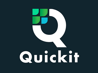 QUIckit logo 3d brand icon brand logo branding business logo design graphic design illustration illustrator logo logo designer minimalistt logo mr mahib mrmahib q logo q logo design q logo make vector zustomized lgoo