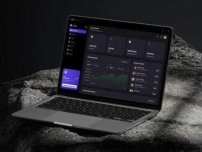 Floney - Fintech Dashboard Dark Mode components dark dark app dark mode dark theme dark ui dashboard data dashboard interface mode night mode payment dashboard payment gateway saas saas menu saas sidebar settings dark statistics