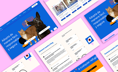 Animal adoption app animal adoption app animal app interface landing page ui user experience ux web design