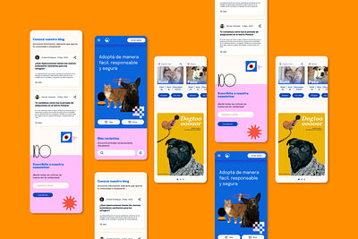 Animal adoption app animal adoption app animal app interface design landing page landing pages ui user experience ux web design