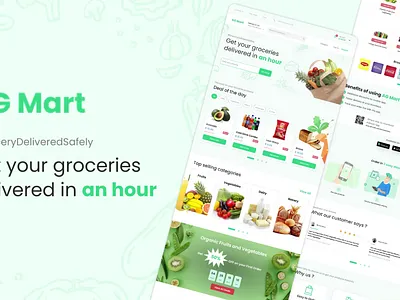 Grocery Website Design – A Seamless Supermarket Experience cleandesign creativedesign designinspiration designtrends ecommerce website design ecommercedesign fastdelivery grocerylandingpage grocerywebsite grocerywebsitedesign landingpagedesign moderndesign online delivery service online shop smoothui uiuxdesign userexperience userinterface webdesign websitedesign
