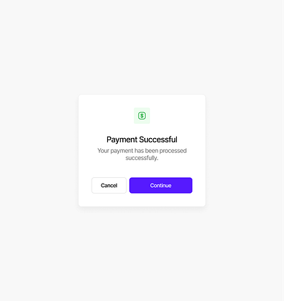Payment Successful Modal app app design design graphic design ui ux