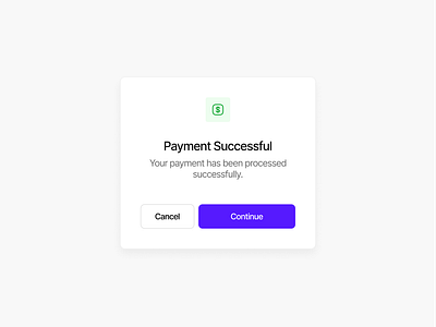 Payment Successful Modal app app design design graphic design ui ux