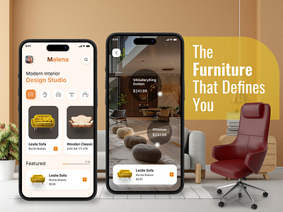 Furniture App app branding creative ecommerce app furniture mobile app modern design ui ui ux