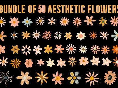 Abstract flowers bundle abstract adobe illustrator bloom blossom cherry blossom daisy floral floret flower flower clip art flower illustration flower vector floweret graphic design illustration pattern pink flower rose vector