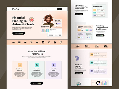 Fintech Web Design banking banking website delisas finance finance website fintech fintech website home page landing page minimal saas sas ui ux wallet website web design website design