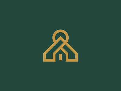 House app brand branding design hotel house logo minimal simple
