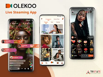 Live Streaming App live streaming app live streaming app design live streaming ui mobile app design modern design ui uiux design