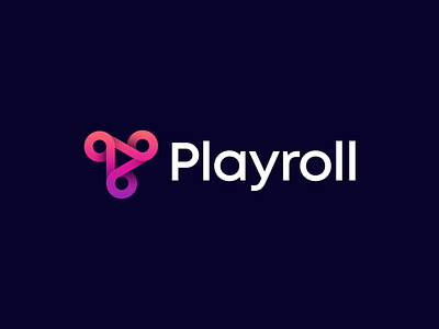 Playroll Concept P Letter + Play icon + Rolling logo design 99designs abstract app icon brand style guide branding creative fiverr gradient initial letter lettermark logo logodesign p letter play q letter roll rolling unique upwork wordmark