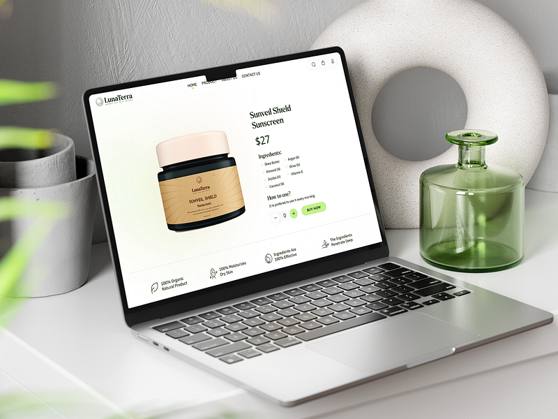 LunaTerra — Beauty Product Design animation beauty landing page brand branding branding design business consultancy corporate design dotpixel agency graphic design illustration logo motion graphics saas saas product design saas product landing page ui ux design website design