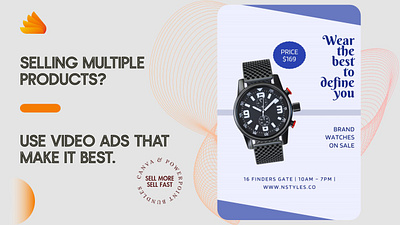 2 Video Ads for Selling Multiple Products advertising animation branding canva motion graphics powerpoint template video ads