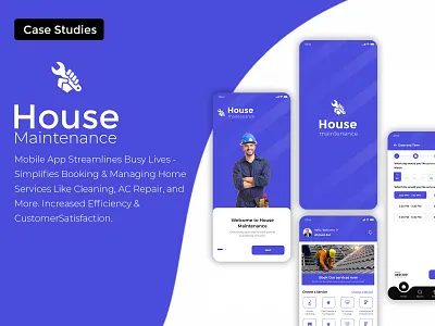Case Studies House Maintenance App case studies case studies ui ux figma figma app figma mobile app high fidelity wireframes house maintenance app mobile app design photoshop ui design ui ux user flow user persona ux design