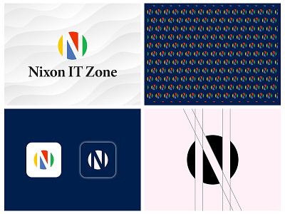 Nixon IT Zone Logo & Brand Identity Design for Website 3d animation branding graphic design logo ui