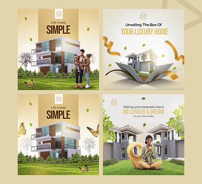 Social Media | Real Estate branding graphic design marketing post design social web