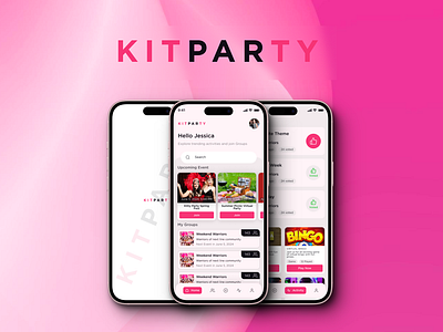 KitParty Mobile app Ui Design adobe adobe photoshop adobe xd app application design figma iphone mobile mobile app phone ui ui design uiux ux