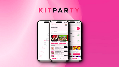 KitParty Mobile app Ui Design adobe adobe photoshop adobe xd app application design figma iphone mobile mobile app phone ui ui design uiux ux