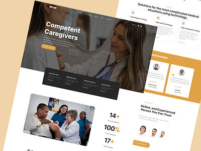 Medical Landing Page Design - Website Design care appointments health profiles medical booking medical contact medical landing page medical page medical records medical website