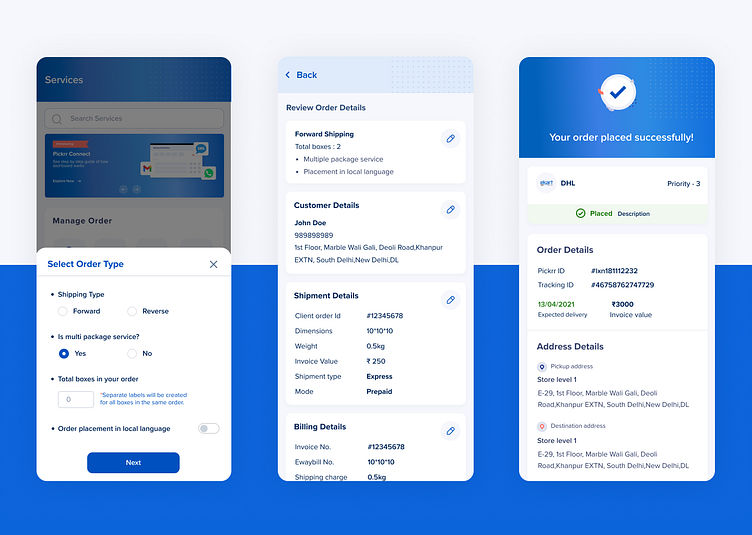 Logistics Mobile App By Nishanth Purushothaman On Dribbble