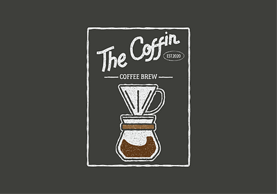 The Coffin Coffee Brew branding coffee design graphic design logo retro vector vintage