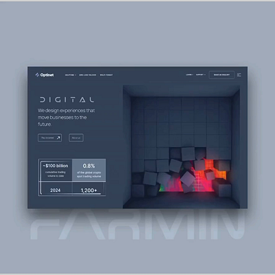 OPTINET design figma landingpage ui ux web website