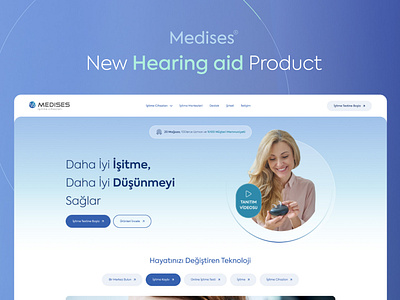 Hearing Aid Product aid hearing hospital medical product ui ui design
