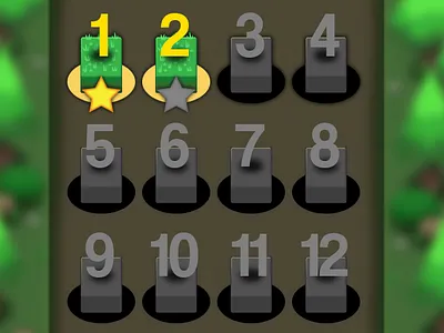 Mobile game - Stage select concept mobile game ui