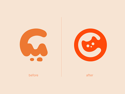 Orange Cats: co-development company branding #10 animation branding cat coding gamedev gaming logo negative space