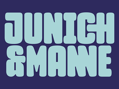 Junich & Manne bold design display font fun graphic design type. design typeface typography