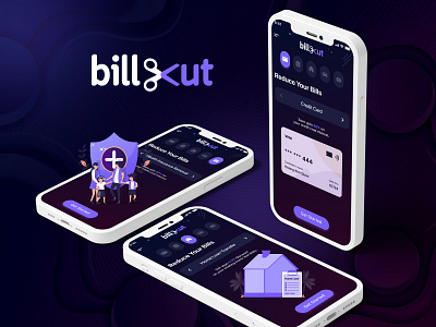 Bill Saver App app branding design graphic design homepage illustration mobile app ui ux web design website