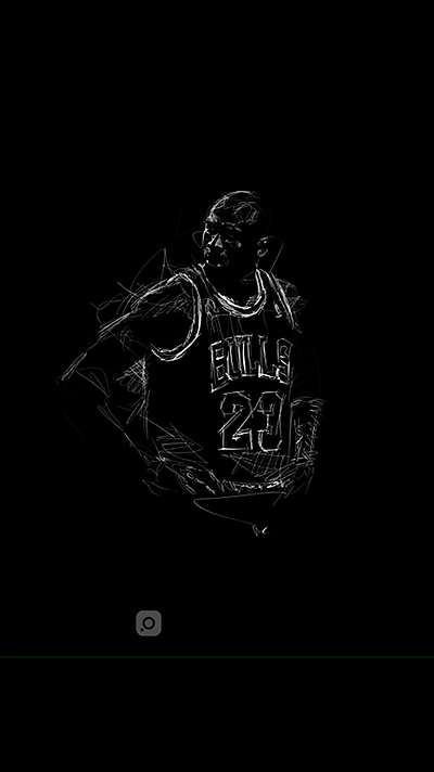 Michael Jordan in Motion - Scribble Art Process inspirational art