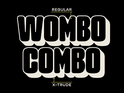 Wombo Combo bold design display font fun graphic design type design typeface typography