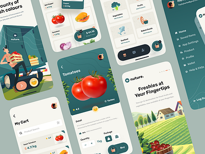 Freshness mobile app app design figma ui ux