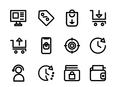 E-Commerce Outline Icon business icon cart icon ecommerce icon mall icon shop icon shopping icon store icon ui icon