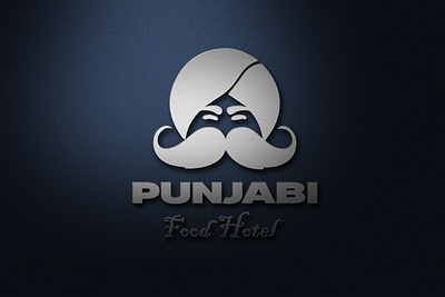 Punjabi Food Hotel Logo Design 3d animation branding design graphic design logo logo design motion graphics new logo