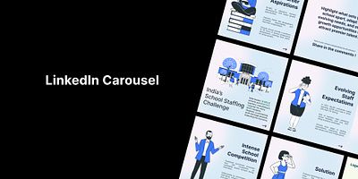 LinkedIn Carousel branding clean design graphic design illustration logo typography ui ux vector