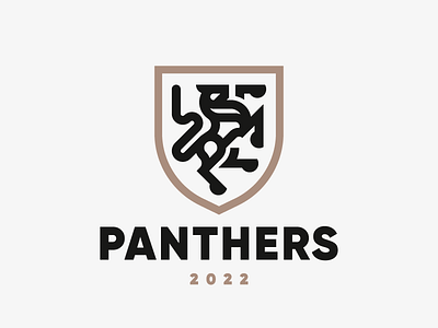 Panthers branding cat concept design logo panther