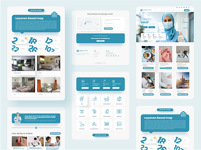 Hospital Website UI clean graphic design minimalist ui web design website